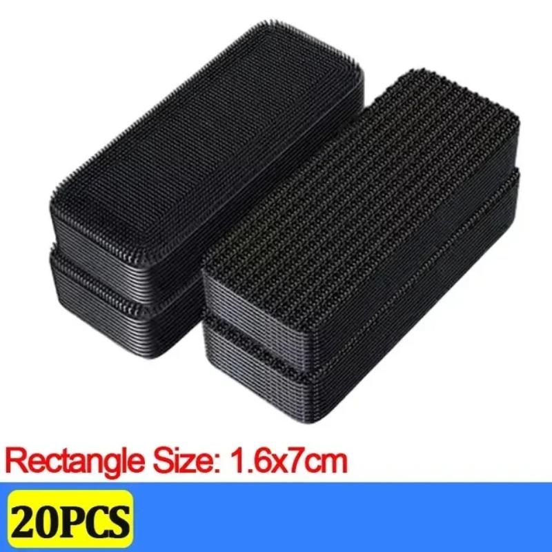 

Наклейки для фиксации ковров 50/1 шт. Двойные высокоадгезивные фиксирующие автомобильные заплатки нескользящий коврик для дома коврики для ног нескользящие ленты для захвата новые Square(1.6*7CM)*20PCS