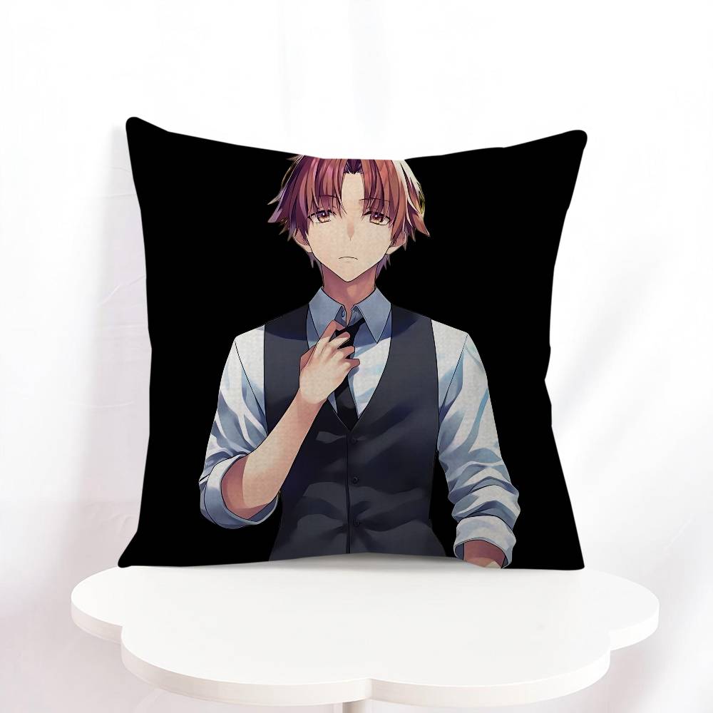 Kiyotaka Ayanokoji Kissenbezüge Cartoon Sofa Dekorativ Zuhause Doppelseitiger Druck Kurzer Plüsch Niedliche Kissenhülle