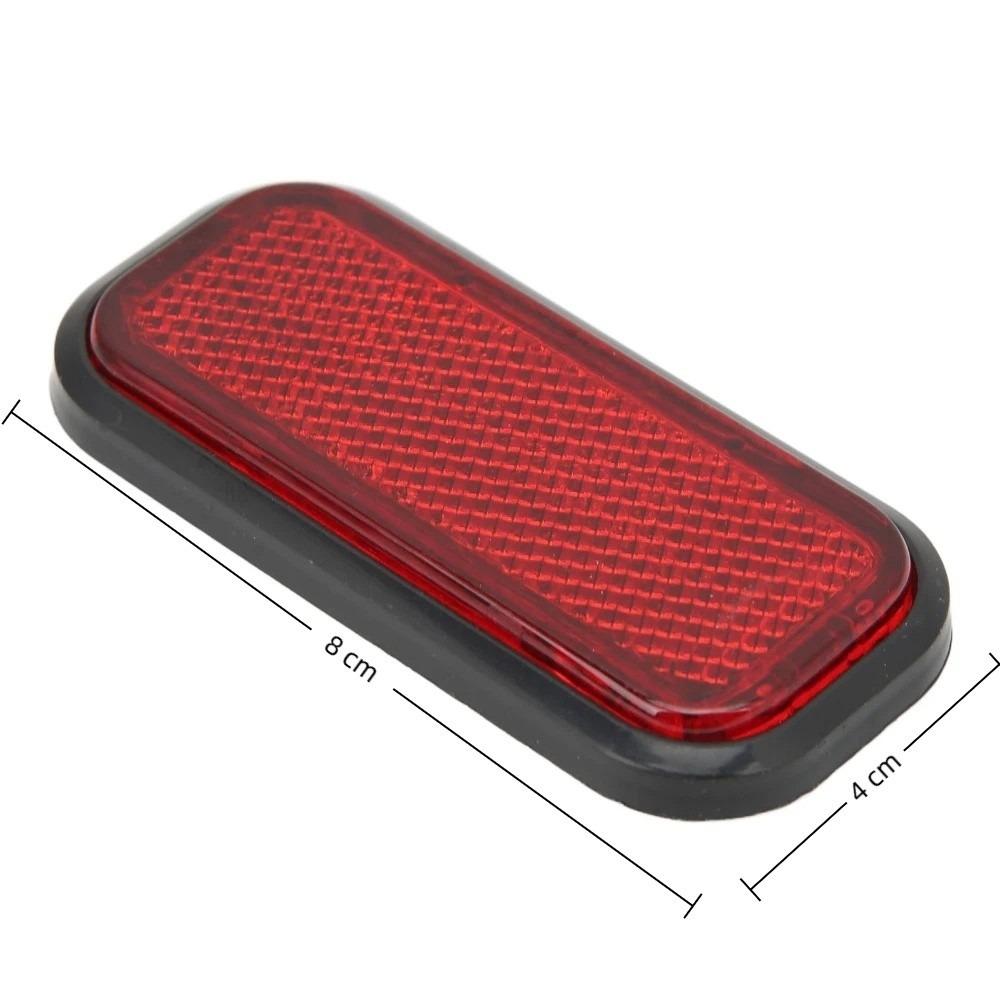 4PCS ABS Safety Reflector Durable Reflective Decal for Trailer Reflective Decoration