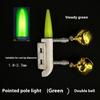 1 Piece Double Bells Rod Clip Fishing Bite Alarms Fishing Rod Bells Ring Induction Lamp Bright Night Flash Led Without Battery