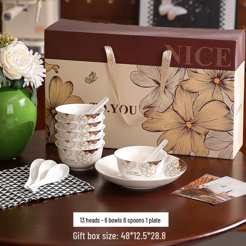 OLOEY 13-Piece Ceramic Dinnerware Set