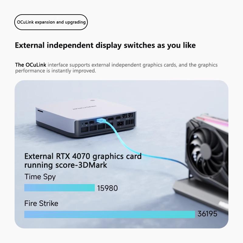 MINISFORUM NEW AI X1 Mini PC (AI 9 HX370) - AMD Ryzen AI 9 HX370, 32GB/96GB DDR5, 2TB Storage, WiFi 7 & 2x 2.5G LAN, AI Copilot, Office & Gaming PC