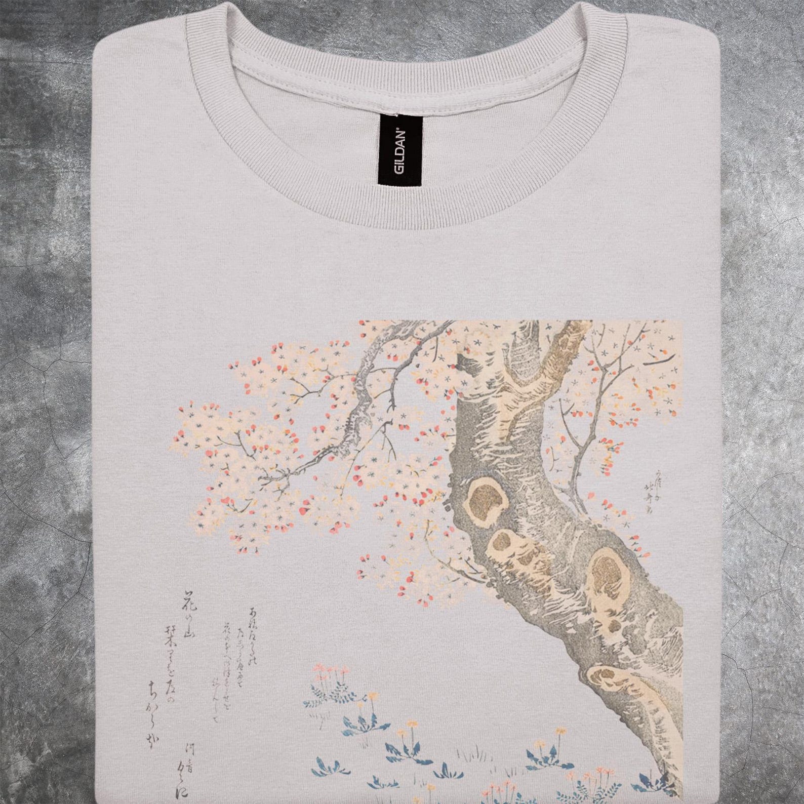 Cherry Blossom Tree Art Shirt Japanese Floral Graphic Tee Tshirt 140