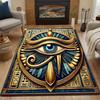 Egyptian Eye of Horus Design Patterned carpet, non slip mat suitable for living room and bedroom sofas