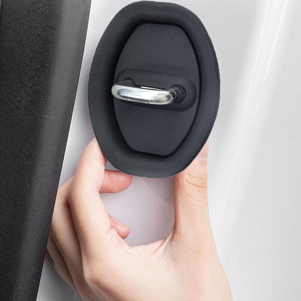 Car Door Lock Protective Cover 4X Silicone Soft Car Door Latch Covers Set Multifunctional Protective Cover Thickened Waterproof