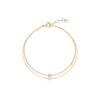 Tirr Lirr Shine Pearl Cubic Silver-Yellow Bracelet TBSSVG10679M
