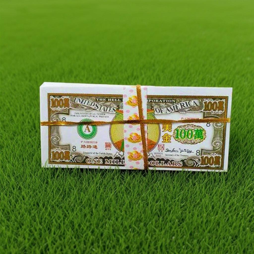 110 Pcs Large Size Paper Money, Large Denomination Paper Money, Paper Money For The Dead