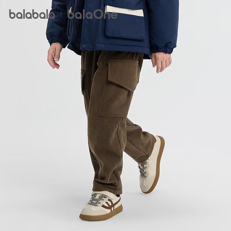 BalabalaOne Boys' Fleece-Lined Cargo Pants