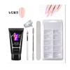 Polygel 30ml Kit d'Extension d'Ongles 1 Set Polygel 30ml Pinceau Embouts d'Extension Spatule Lime Pinces pour Embouts Kit Polygel - Rose Nude