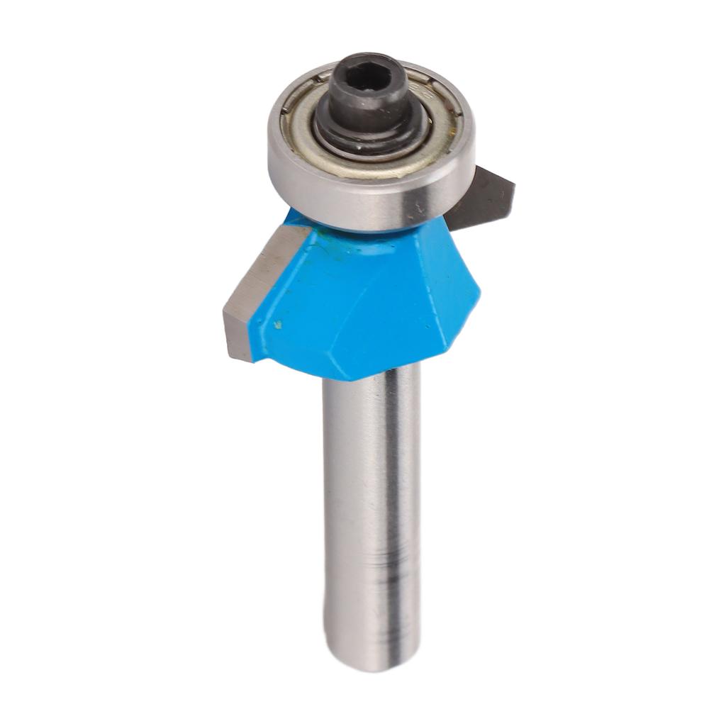 Oberfräser 45 Grad 14 Zoll Rundschaft Anfaswerkzeug mit Anlauflager für Holzbearbeitung14x14