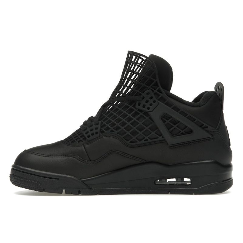 Air Jordan 4 Retro Net - Black Women Sneakers Metallic-Silver FN7251-001