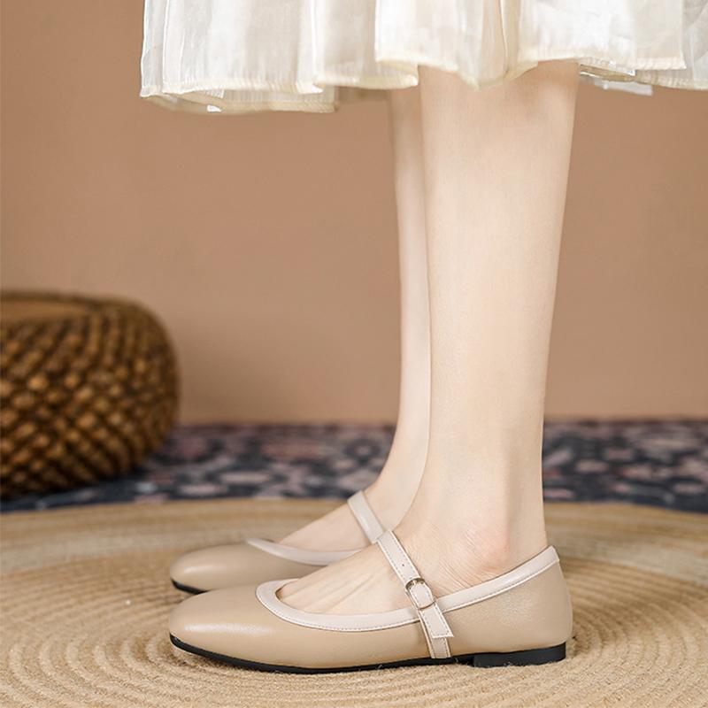 Spring Autumn Women Flats Soft Comfortable Single Shoes Brand Elegant Office Ladies Mary Jane Shoes Plus Size 43