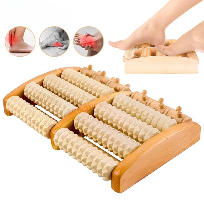Wooden Foot Roller Wood Care Massage Reflexology Muscle Relax Relief Massager Spa for hand massage household foot massager Care