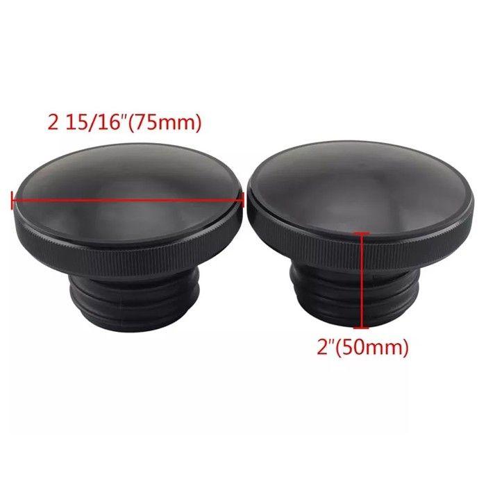 Bouchon réservoir droit pour Indian Chief Bobber / Dark Horse TS10 noir