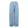 Damen Sommer Boho Palazzo Hose Hohe Taille Weites Bein Blumendruck Freizeithose Mit Taschen