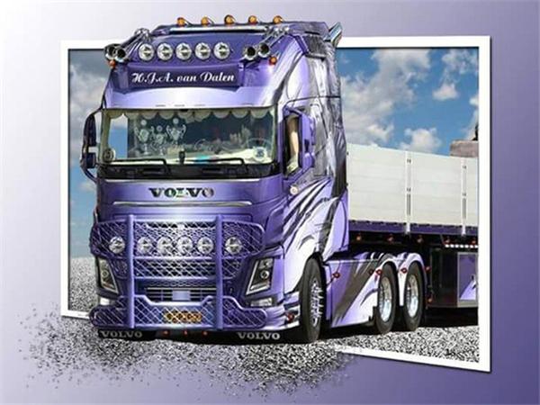 Diamond Painting New Collection Truck 5d Diy Embroidery Lorry Scenery Mosaic Cross Stitch Home Decor