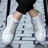 2024 White Color Sneakers Non-slip Men Shoes Spring Autumn New Leather Breathable Outdoor Shoes Men Sneakers Flats Man Trainers