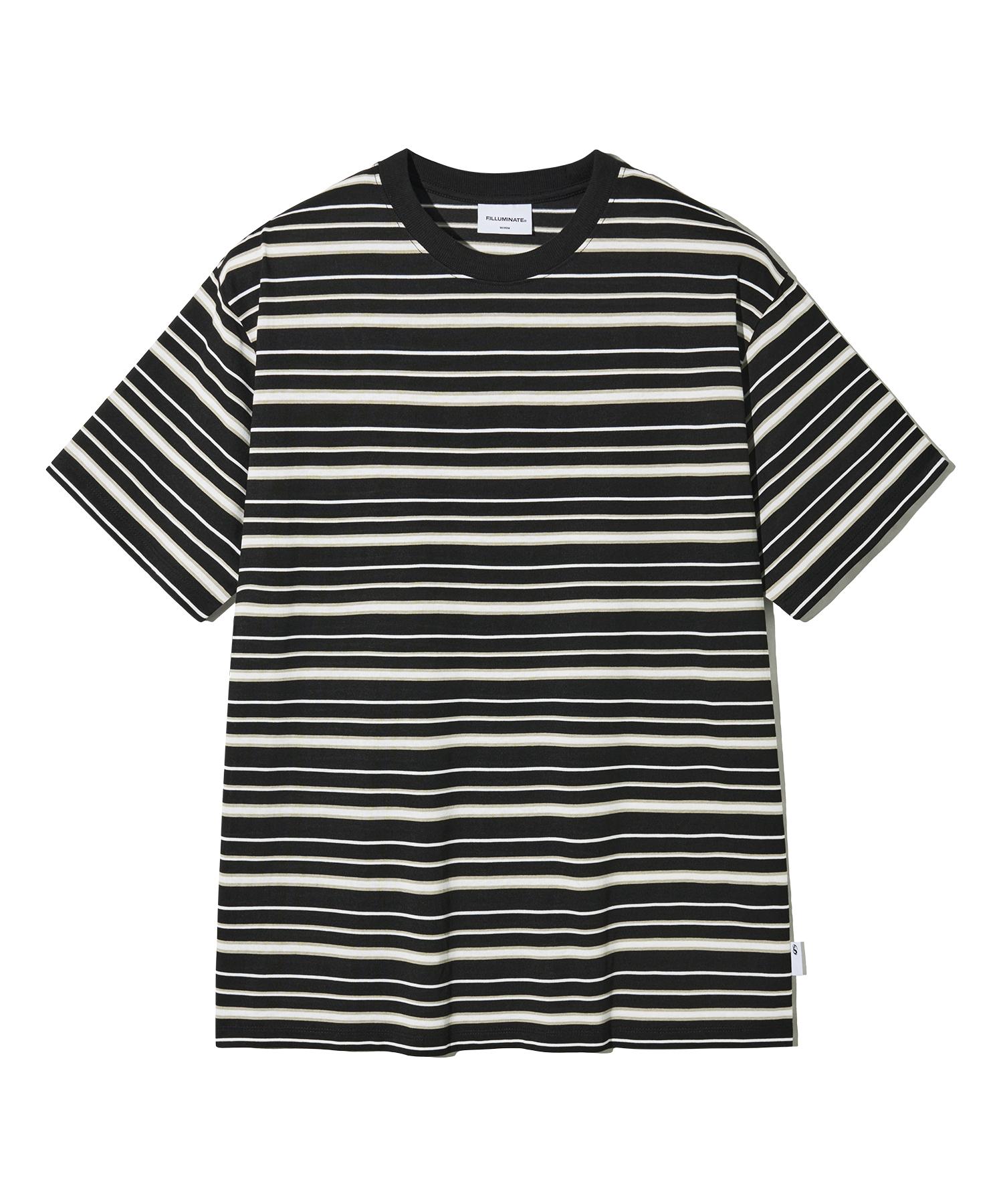 Illuminate Monoline Stripe T-Shirt - Black Black/S