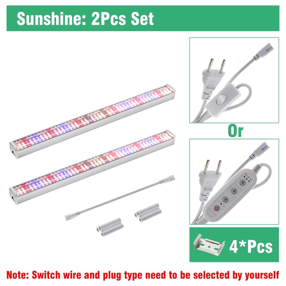 100-277V Tube Waterproof Indoor Plants Flower Seedling Growth Light LED Grow Light Household Full Spectrum Plant Light
