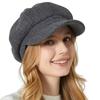 Cotton Newsboy Hat Solid Color Octagonal Newsboy Cap Fashion Beret Hat  Autumn Winter