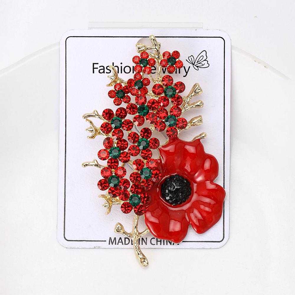Crystal Flower Brooch Pin Rhinestone Brooches Wedding Party Jewelry Gifts Lapel