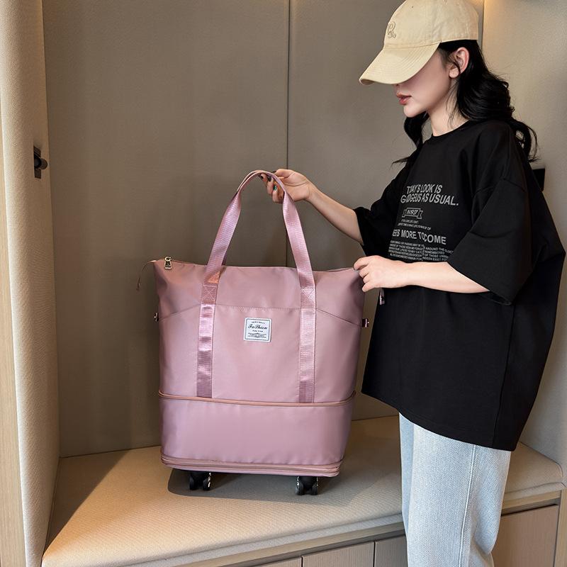 Universal Wheel Travel Light Portable Luggage Bag Storage Bag Maternity Bag Dry and Wet Separation Large Capacity Fitness Yoga Bag