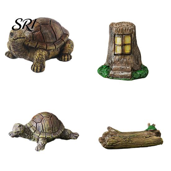 Fish Tank Ornaments Micro Landscape Turtle Figurines Waterproof Resin Miniature Realistic Sculptures Statue for Tanks Potted Plants Moss Gardens