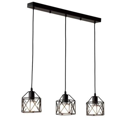 Nordic Metal Vintage Home Decorative Iron Chandelier Ceiling Light Indoor Restaurant Kitchen Decor Hanging Dining Pendant Light