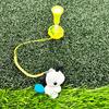 Golf Tee Hanger Donut Shaped Plastic Anti-Lost Ring with Strap Cartoon Animal Pattern Golf Tee Holder for Men Women