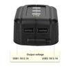 DEWALT Dewei USB Conversion Connector for 10.8/18V Lithium Battery Charging.