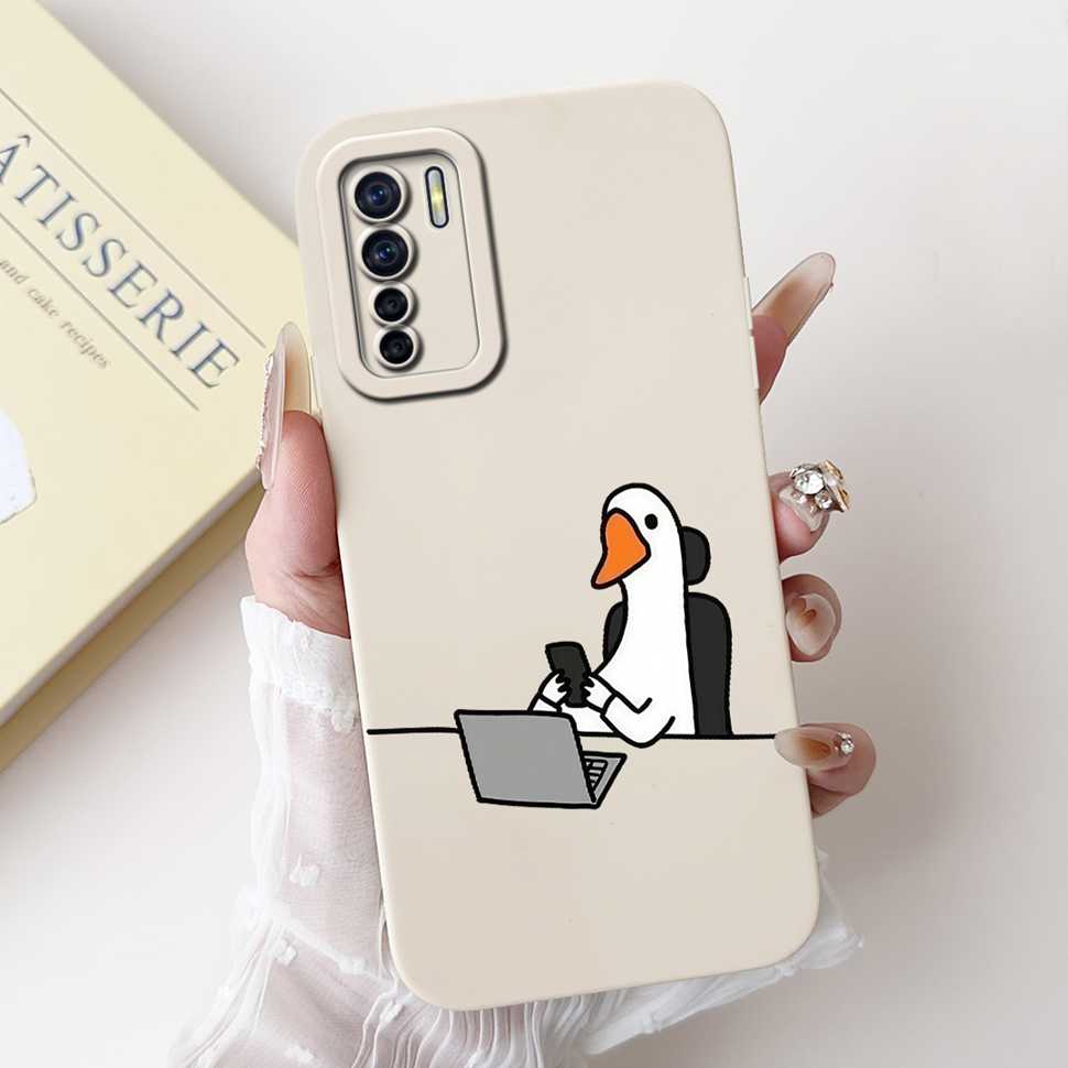 For Oppo F15 CPH2001 6.4" Case Cute Girl Cartoon Cat Soft Silicone TPU Back Cover For Oppo a91 A91 PCPM00 Protective Cases Coque