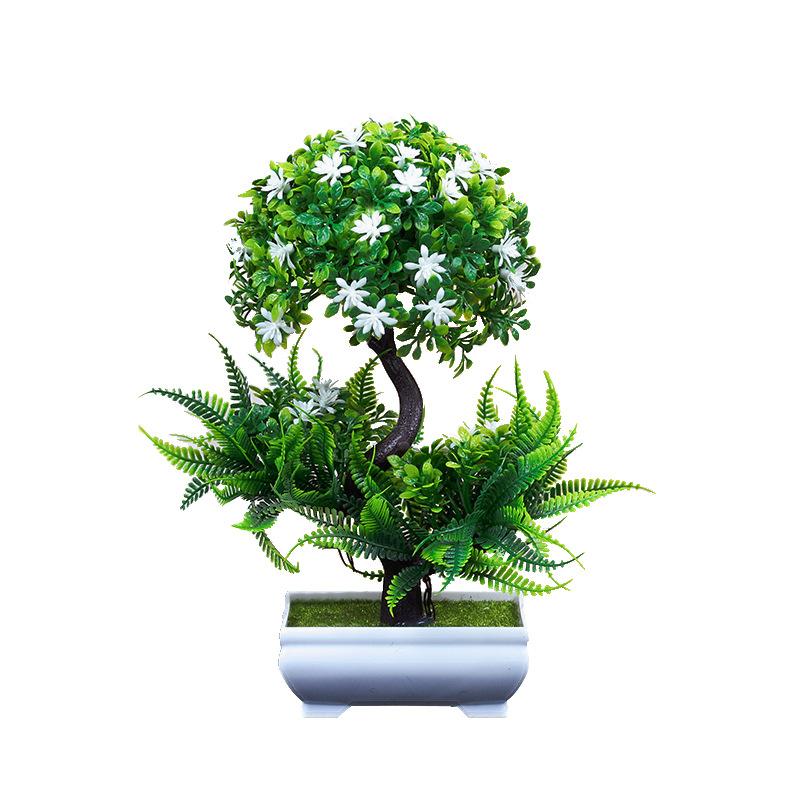 NEW Artificial Plants Bonsai Small Tree Pot Plants Fake Flowers Potted Ornaments for Home Decoration Hotel Garden Decor Colorful