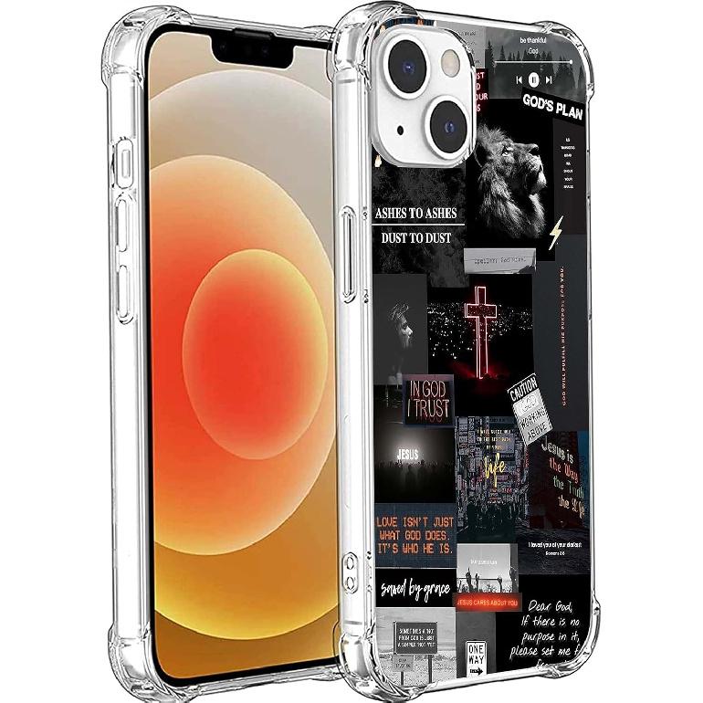Christian Aesthetic Case Compatible with iPhone 13, Bibilical Faith Case for iPhone 13, Cool TPU Bumper Phone Case Cover