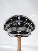 Unisex Y2K Stage Hat with Metal Rivets & Sequins Teardrop Gem