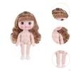 21cm BJD Doll with Footwear Interactive Design Movable Joints Educational Toy for Girls Gift Holiday