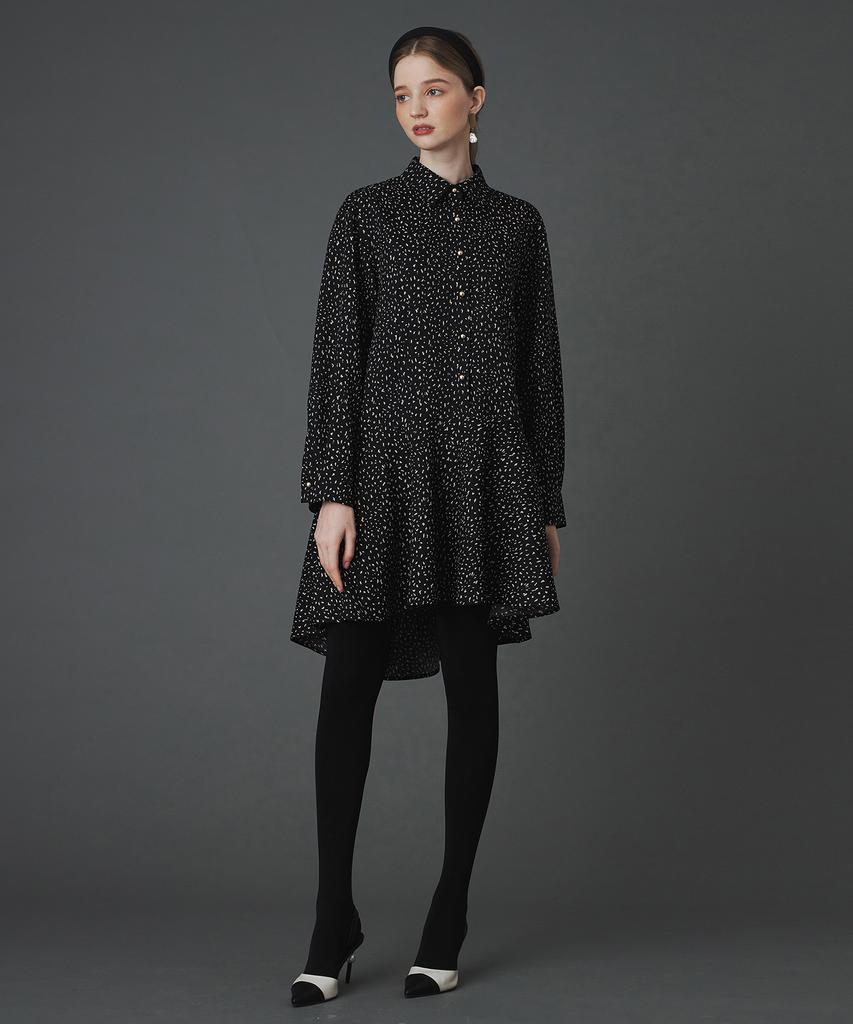 Pelimela Ren Shirt Dress (Black)