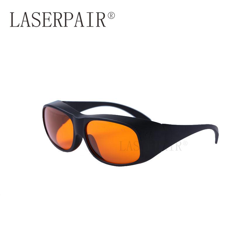 Mens Laser Safety Glasses UV Protection Lab Goggles for 266nm 355nm 515nm 532nm Eye Protection (Orange,safety glasses) оранжевый