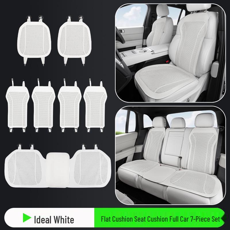 Universal Perforated Breathable Car Seat Cushion for Five-Seat Vehicles - Year-Round Ventilation