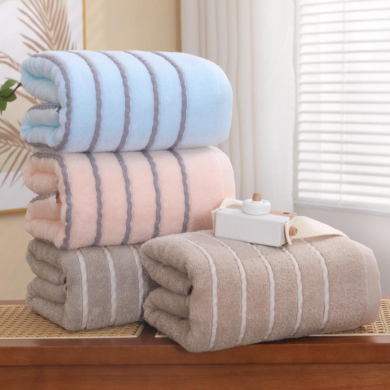Pure Cotton Lint-Free Bath Towel for Adults - Thick, Soft, and Ideal for Home Use or Gift