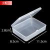5Pcs/10Pcs PP Storage Box Mini Transparent Plastic Case Container Square Rectangle Packaging Box for Jewellry Beads Small Items