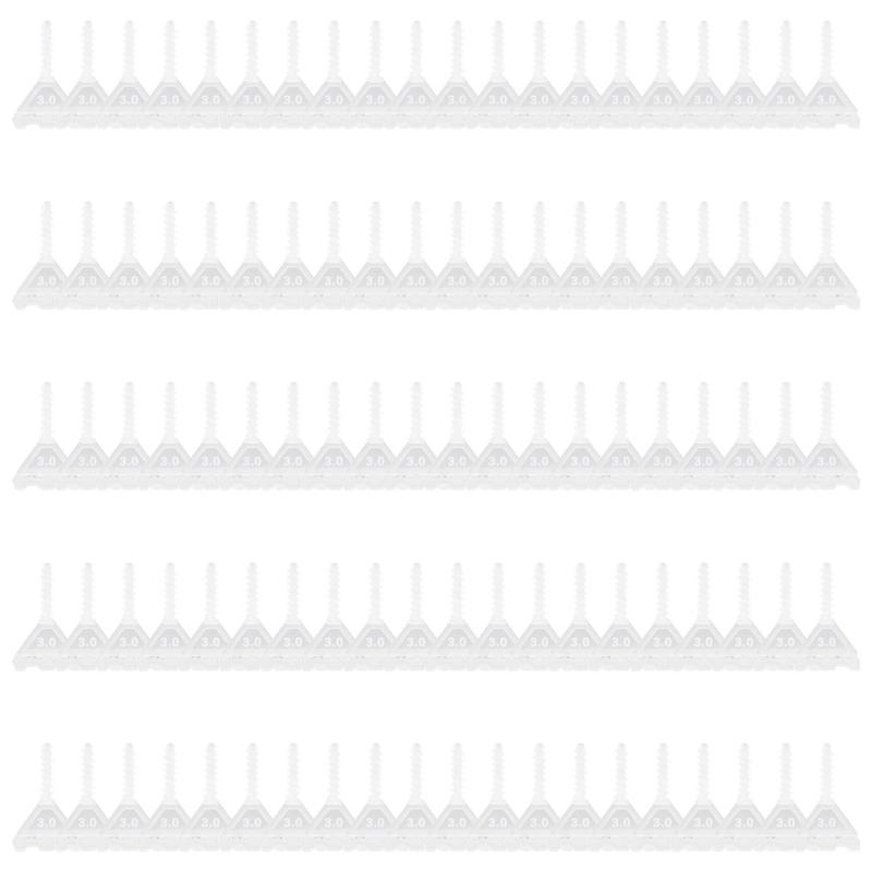 100Pcs Professional Ceramic Tile Leveling System Clips Spiraling Spacers Wadge for Tile Laying Wall Floor Construction Tool