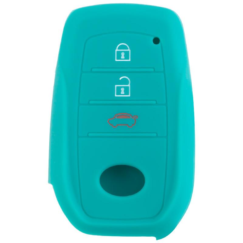 Silicone key cover is suitable for Toyota RAV4 RongFang Smart 3-key key case Highlander Vessa Lingshang protective cover
