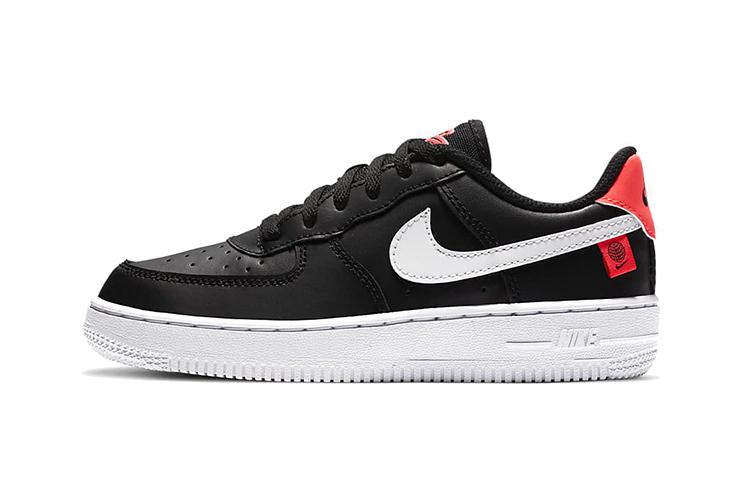 

Nike Air Force 1 Worldwide Leather Low top Skateboard Shoes Black Red Children Aged 3 7 Years Old CN8539-001 29.5