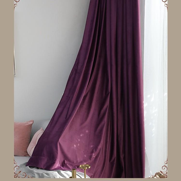

Утолщенная итальянская флисовая портьерная ткань, гостиничные инженерные шторы, огнестойкие шторы Wholesale price of the whole volume фиолетовый