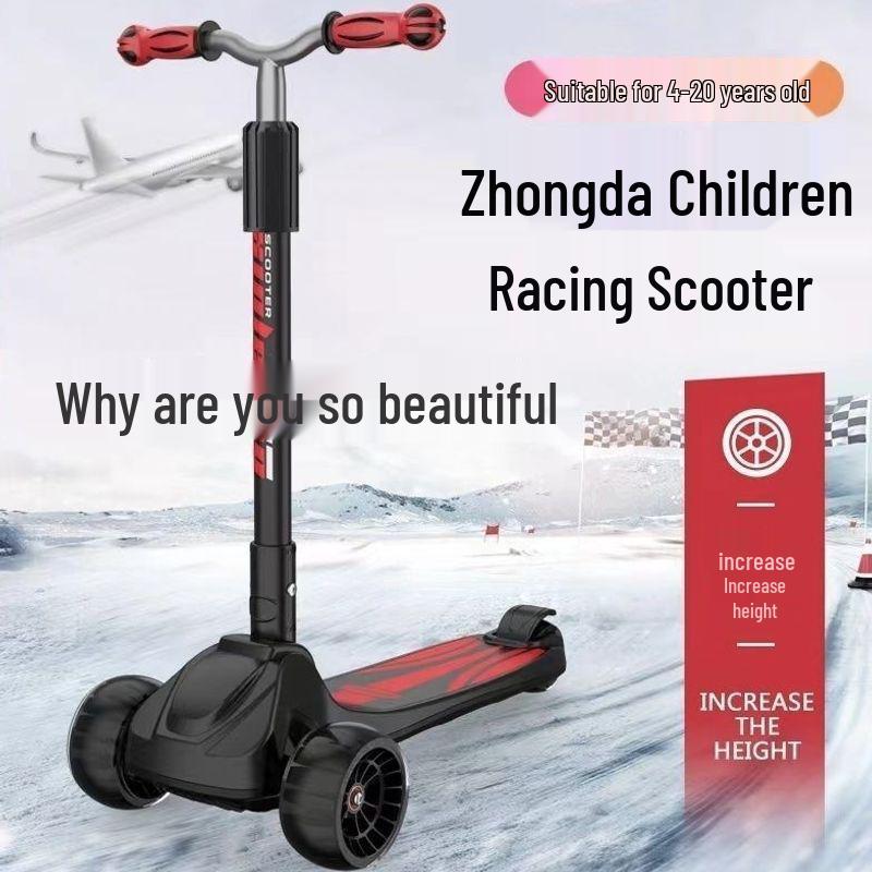 New Folding Scooter for Ages 2-20: Suitable for Young Kids, Older Children, and Adults - Perfect for Commuting