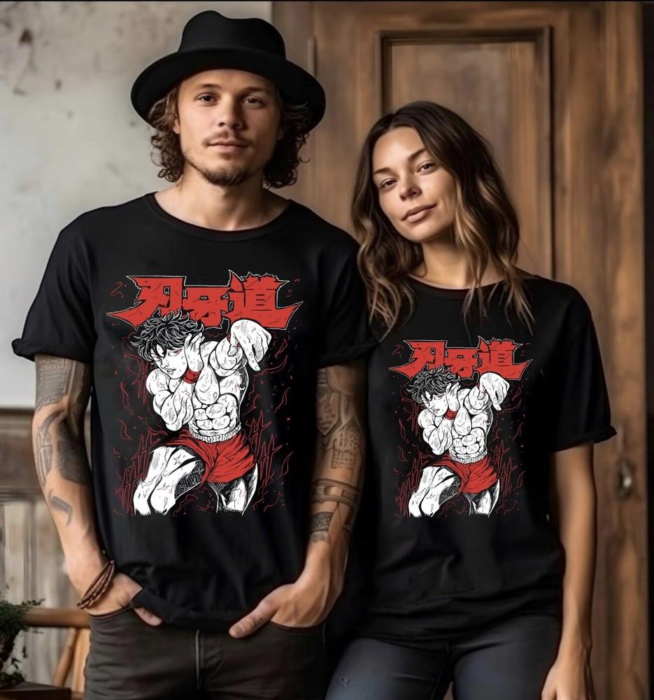 

Baki the Grappler T Shirt Baki Hanma Manga Yujiro Hanma Baki Anime Shirt 2XL