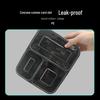 Jinmei Hewang 930ml Black 3-Compartment Disposable Takeaway Boxes