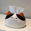 Premium Ceramic Tissue Box - Little Tabby Cat