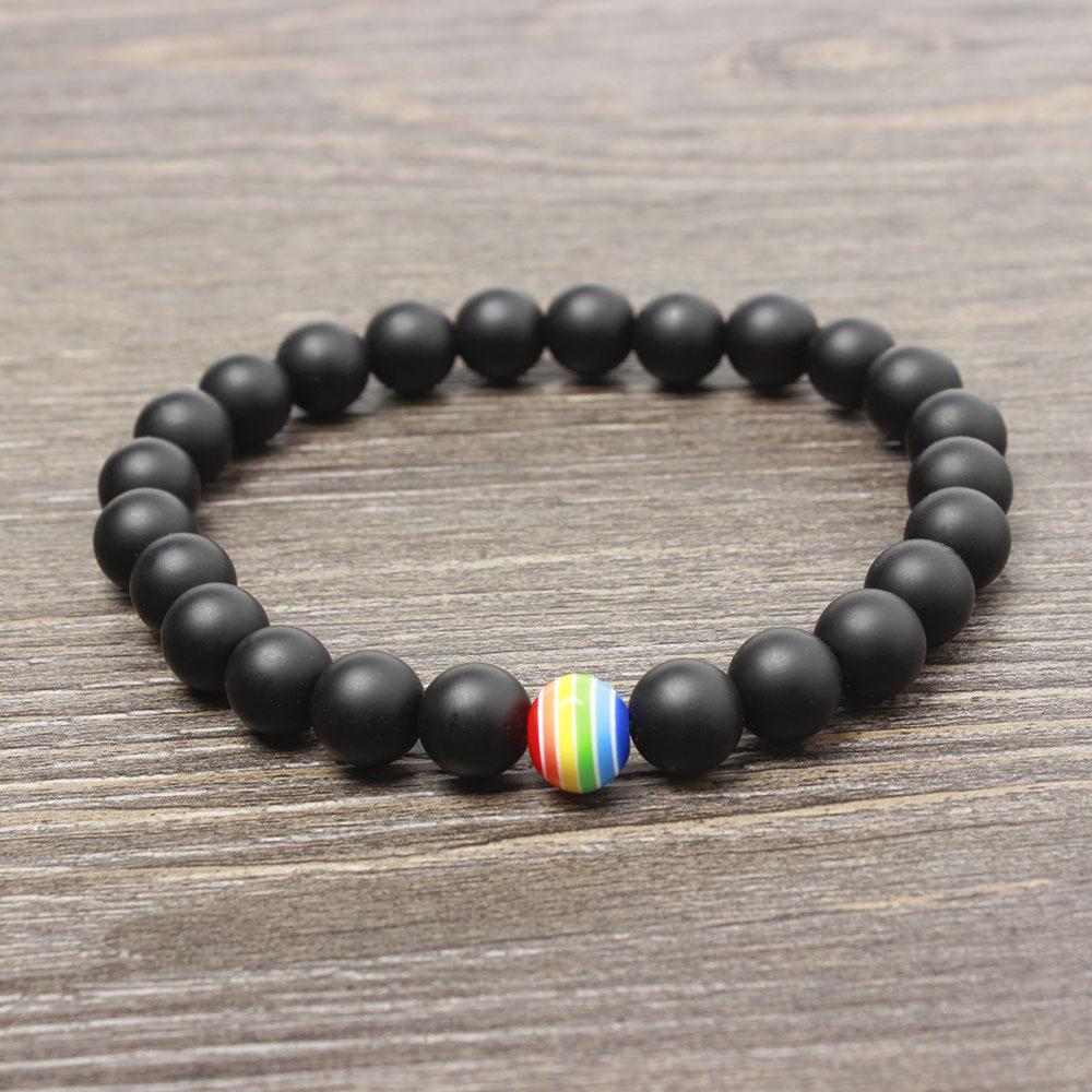 Браслет JYL TS Мужской Тибетский Дизайн с Бусинами Продвигает Традицию Black французские бежевого