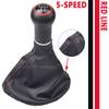 Car Manual 5 Speed Gear Shift Stick Shifter Knob Head Gaitor Boot For Volkswagen VW Golf 3 MK3 Varaint Vento Jetta 3 1992-1998